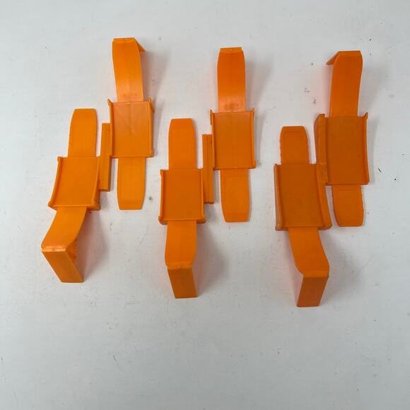 Vintage 1969 Mattel Hot Wheels LOT of 3 Original Redline Track Loop Base Orange - Picture 1 of 3